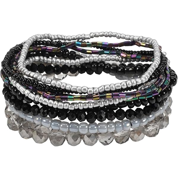 Set De 7 Pulseras De Cuentas De Arcilla Apilables – Estilo Bohemio Y Colores Variados Para Verano, Regalo Ideal