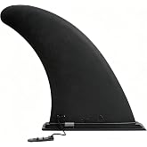 EIKEJI Paddle Board Fin, 9" Fin Replacement Universal, Nylon Sup Single Center Fin, No-Tool Installation, Paddle Board Accessories for Most Inflatable SUPs, Surfboard, Stand-up Paddleboard