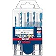 Bosch 5X Expert HEX-9 Multi Construction Drill Bit Set (for Concrete, Soft Tiles, Ø 4-8 mm, Professional Accessory Impact Drill/Driver, Rotary Drill/Drivers)
