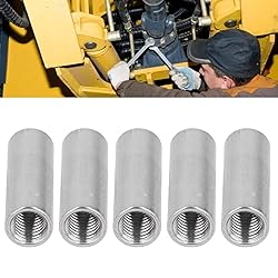 5 Pcs Round Coupling Nut M12 x 1.75 Female Thread