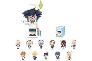 POP MART Genshin Impact Dress-Up Dreams Themed Chibi Series Figures, Genshin Impact Blind Box Figures, Random Design Action Figures Collectible Toys Home Decorations,Birthday Gifts, Single Box