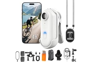 POV Camera 4k, POV Pro 4k Mini Action Camera, New Ultra Wide Angle Hd Wearable Body Action Cameras, 170° Wide-Angle, Waterpro