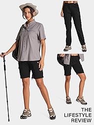 Womens Hiking Pants Convertible Quick Dry Stretch