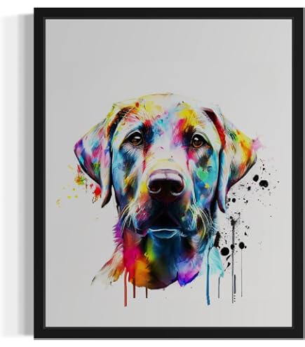 7Dots Poster Con Cani Musicisti - Stampa D'Arte Ad Acquerello 20x25 Cm - Quadro Carlino Al Pianoforte Senza Cornice