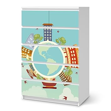 Creatisto Mobeldekor Fur Ikea Malm 6 Schubladen Hoch Dekofolie Klebefolie Sticker Tapete Mobel Folieren Modernes Wohnen Schlafzimmer Dekoration Innendekoration Design Motiv Planetastic Amazon De Kuche Haushalt