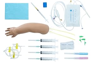 Pediatric IV and Phlebotomy Practice Kit by The Apprentice Doctor. Practice and Perfect Critical Medical Skills Before Working on Real People. (Dark Skin Tone)
