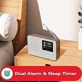 LEMЕGA IR1 Walnut Internet Radio DAB Bluetooth 60 Presets 12hr Play view 3