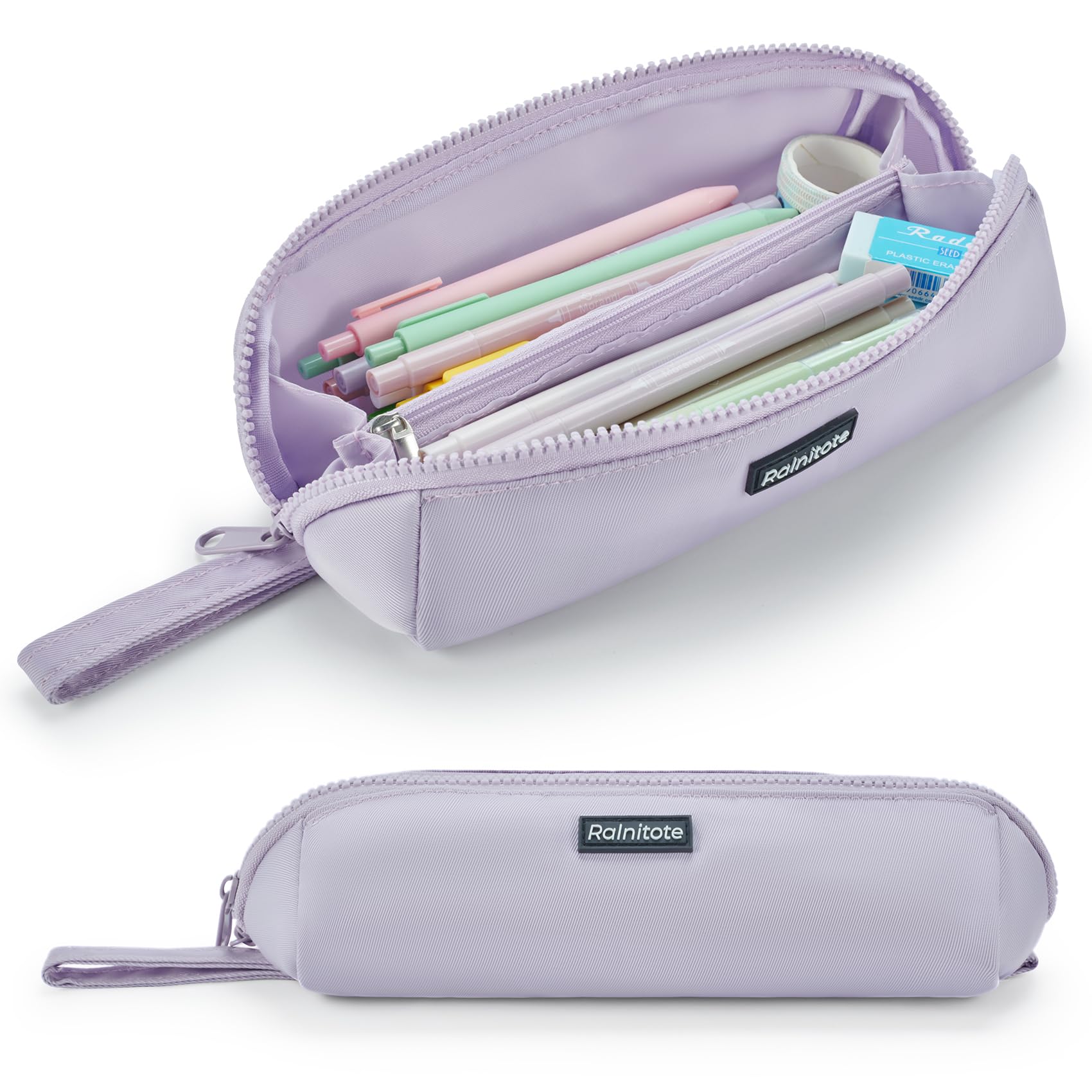 Ralnitote Small Pencil Pouch with 180° Open