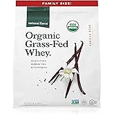 Natural Force Grass Fed Organic Whey Protein Powder – Non GMO Verified, Humane Certified & Lab Tested for Toxins – Real Vanilla Flavor – Keto Friendly, Low Carb, and Kosher – 5 Pound A2 Protein