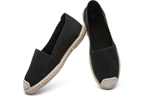 Eydram Women's Flats Shoes,Breathable Loafers for Women,Black and White Slip on Shoes(Lightweight and Soft)