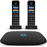 OOMA Telo Free Home Phone Service and Two HD3 Handsets. Works with �鶹�� Echo and Smart Devices (811008023409)