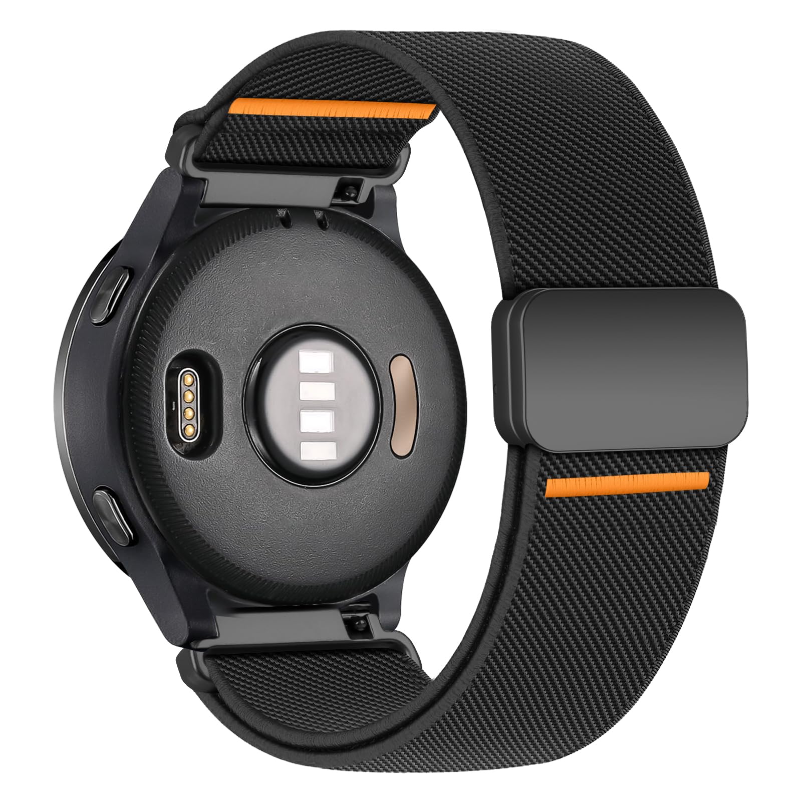 22mm Elastic Nylon Band for Garmin Venu 3 2/Vivoactive 4/Forerunner 970/965/955/265 46mm/255 46mm,Magnetic Stretchy Fabric Sport Watch Strap for Samsung Galaxy 3 45mm/Gear S3 Frontier