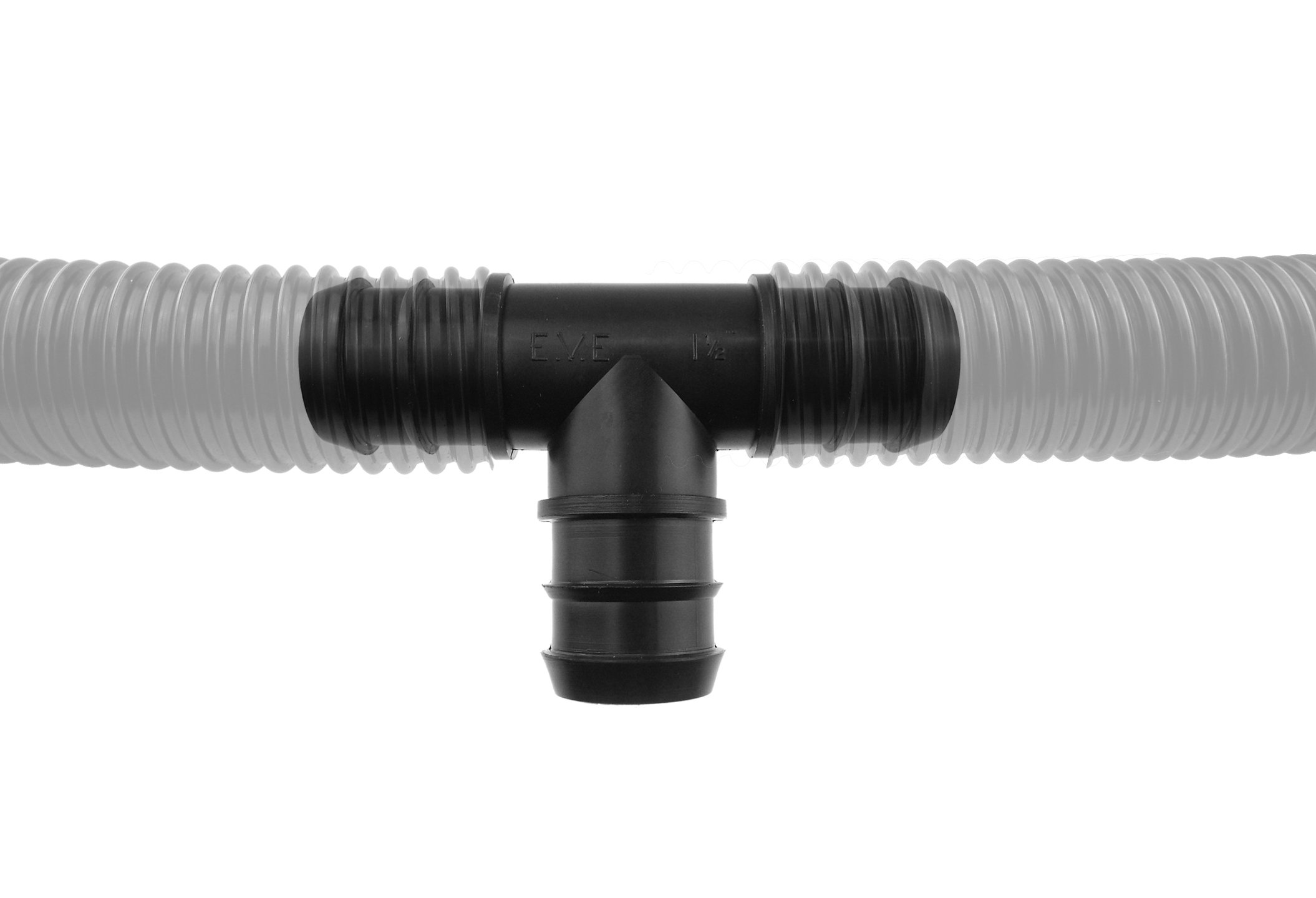25mm tee Diverter Connector for use with Pond Pumps,Filter,Water Features Ideal for Corrugated Flexible Pond Hose
