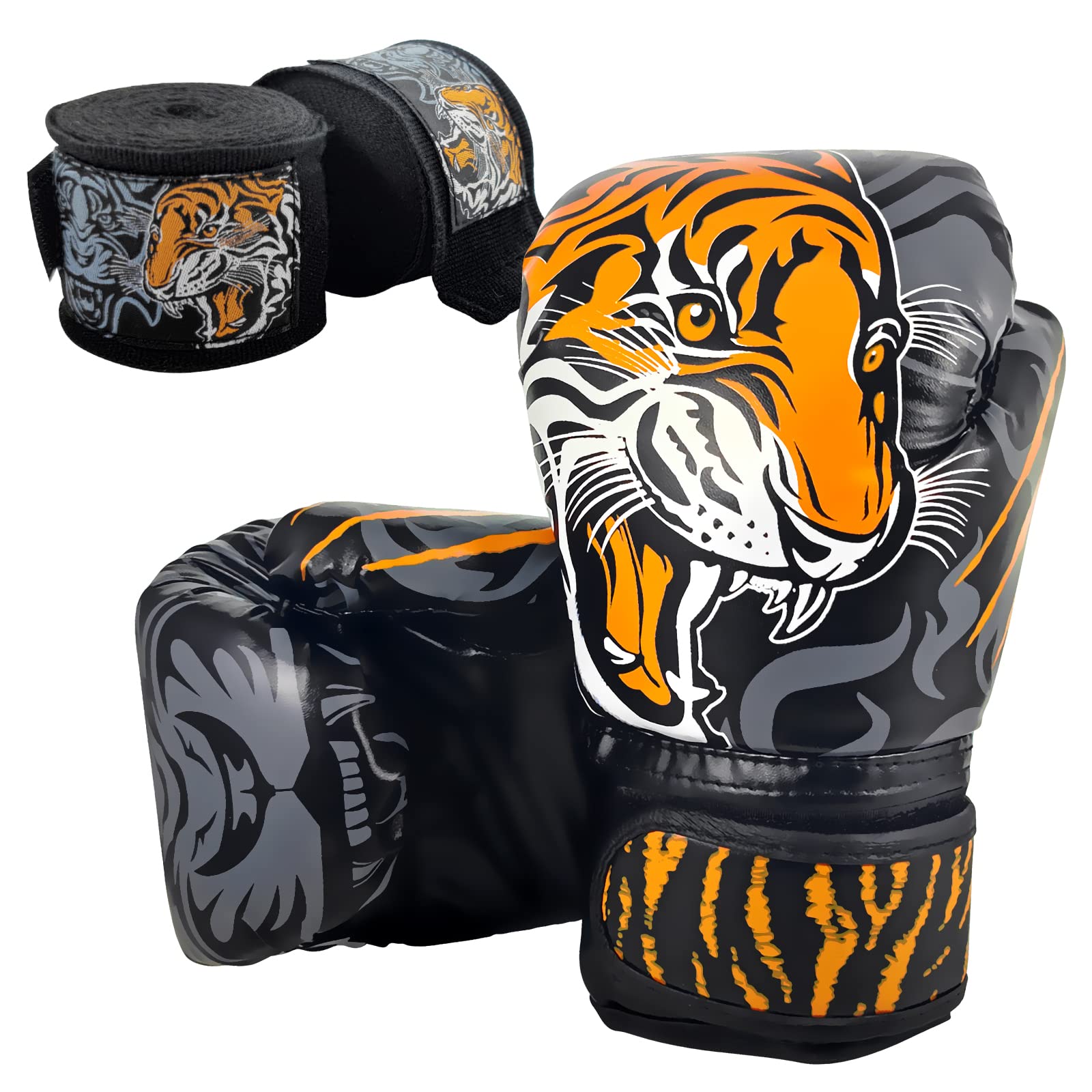Kids Boxing Gloves with Handwraps for 3-8 Years Girls & Boys, Training Boxing Set, Punching Gloves — image 1