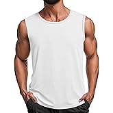 COOFANDY Men's Workout Tank Tops 1/2 Pack Dry Fit Sleeveless Muscle Gym Shirts Stretch Bodybuilding Tee