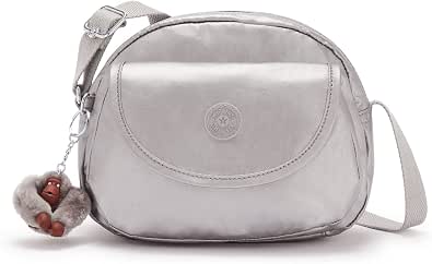 Amazon.com: Kipling Stelma - Bolso cruzado metálico, Liso Plateado  Metálico, 9.5''L x 7.5''H x 5''D : Ropa, Zapatos y Joyería