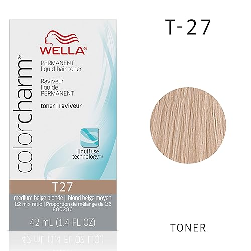 Wella Color Charm Permanent Liquid Hair Toner T27 Medium Beige