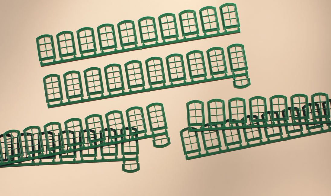 Auhagen 80209 Windows Green Modelling Kit