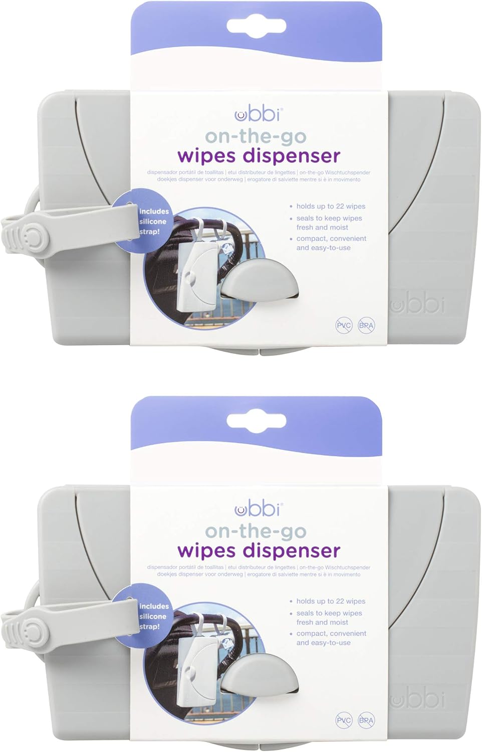 Porta Salviette Ubbi On-The-Go - Dispenser Portatile Per Salviettine Umide