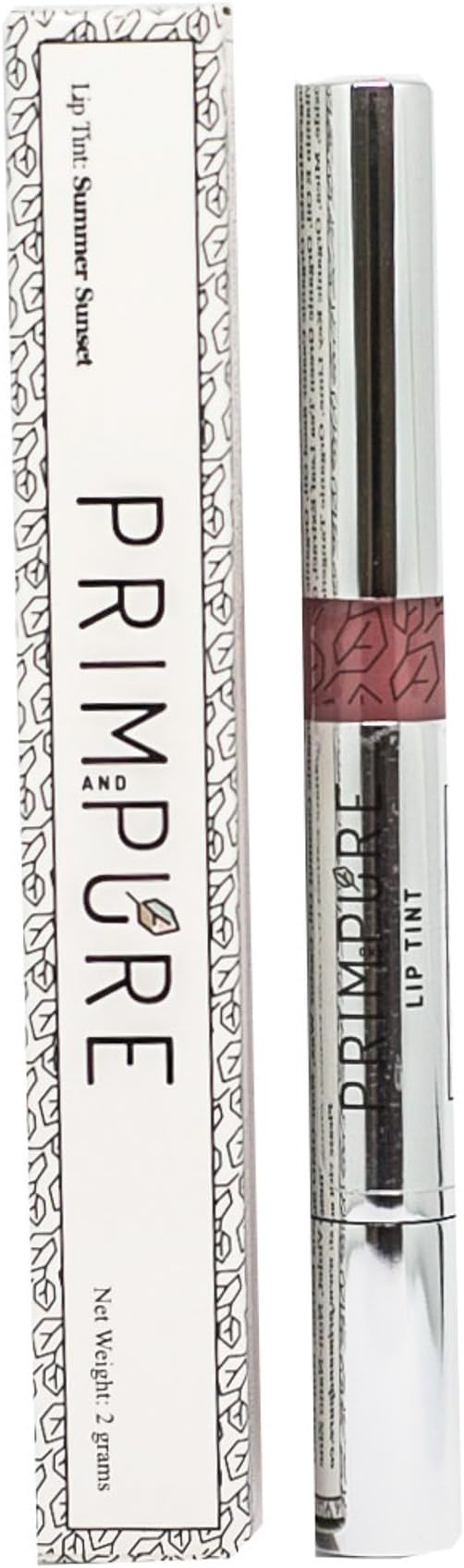 Prim and Pure Organic Roll-Up Lip Gloss | Moisturizing and Naturally Pigmented with Organic Ingredients | Non-Toxic Formula & Cruelty Free | Hydrating Formula | Made in USA (Summer Sunset)