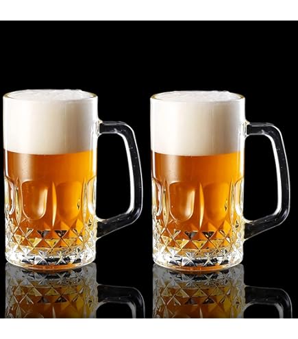 Amazon.com | Anchor Hocking Glass 20-oz Beer Mug, Clear, Set of 6: Anchor  Hocking Beer: Beer Mugs & Steins