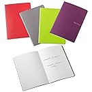 Fabriano EcoQua Notebooks, Four Assorted Colors