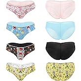 Littleforbig Women's Ladies Soft Cotton Underwear Comfortable Hipster Briefs Fairytale Princess 4 Pack Panties Set