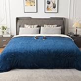 WOOMER Electric Heated Blanket Queen Size, Soft Flannel Fast Heating Blanket with Multi-Color Option, 84"x 90", 10 Heating Levels & 0.5-12H Auto Off, Over-Heat Protection