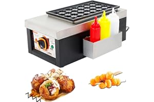 Takoyaki Machine, Takoyaki Electric Cast Iron Pancake Ball Maker, Commercial Takoyaki Maker Octopus Ball Machine, for plus Oc