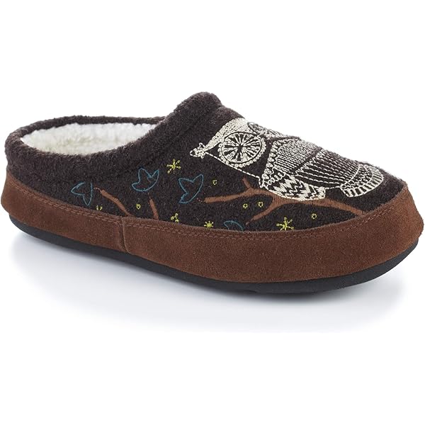 Dearfoams Women's Marla Furry Memory Foam Mule Slipper – Machine Washable, No-Sweat Comfort, Plush & Cozy - View #9