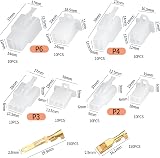 Lzijun 380Pcs 2.8mm Plug Kit 2/3/4/6 Pin Auto Wire Connector Set view 2