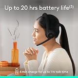 Logitech Zone 300 Wireless Headset with Noise-Cancelling Mic Black view 5
