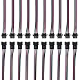 BTF-LIGHTING 10 Pairs 4pin SM JST 15cm Cable Female/Male connectors for Led Strip RGB 5050 3528 WS2801 APA02 WS2815 WS2813