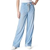 Gloria Vanderbilt Womens Soft Drape Drawstring Pull on Wide Leg Pant Standard