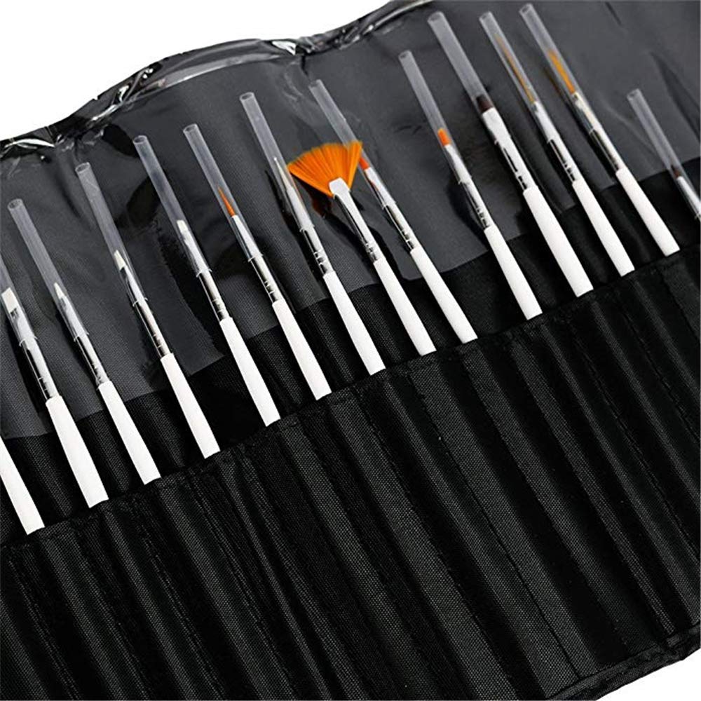 Glam Hobby 27pc Gel Acrylic Nail Art Painting Kit Brushes and Dotting Pen Brushes & Dotting Pen/Dotter Tool Kit Set(20PCS Nail Art Design Dotting Painting Drawing Brush + 7Pcs Uv Gel Nail Brush) : Beauty