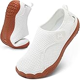 Scurtain Barefoot Walking Shoes for Women Men Adjustable Wide Diabetic Neuropathy Shoe Breathable Zero Drop Minimalist Sneakers Comfortable Slip on Beach Hiking Shoes