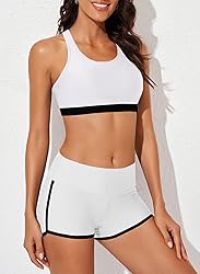 Aleumdr 3 Piece Athletic Tankini Swimsuits for