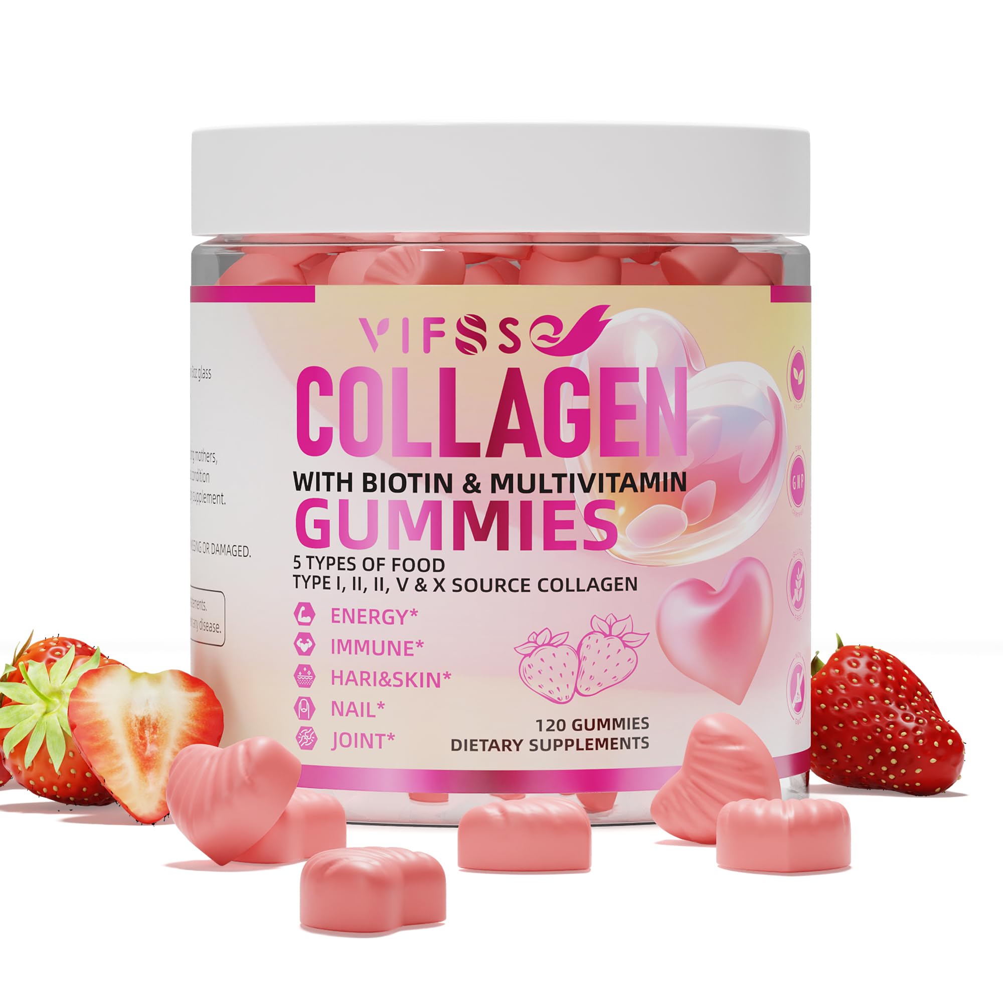 Collagen with Biotin & Multivitamin Gummies