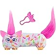 Furby DJ Furblets Berry-Cup-Cake Mini Electronic Plush Toy with Funny Stretchable Sound Effects & Music, Speaks Furbish, Whit