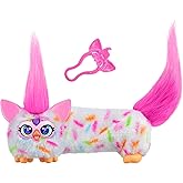 FURBY DJ Furblets Berry-Cup-Cake Mini Electronic Plush Toy with Funny Stretchable Sound Effects & Music, Speaks Furbish, White & Pink