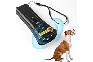 zdzdzg Dog Bark Deterrent Devices, Ultrasonic Anti Barking Device for Dogs,Stops Bad Behavior for Training, Alternative to Shock Bark Collar, Safe for Human & Dogs, Contains Battery