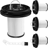 4 Pack Vacuum Filter for Bissell CleanView XR Pet 300W/CleanView XR 200W Cordless Vacuum Filter Replacement 3789 3789U 3789X 3797 3797V 3797W Replace 1638010 with 1 Little Brush by APPLIANCEMATES