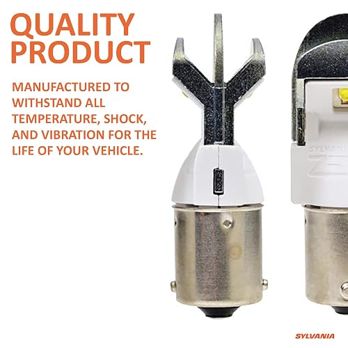 SYLVANIA 7506 LED White Mini Bulb (2-Pack) - Bright LED For Daytime Running Lights & Reverse Lights