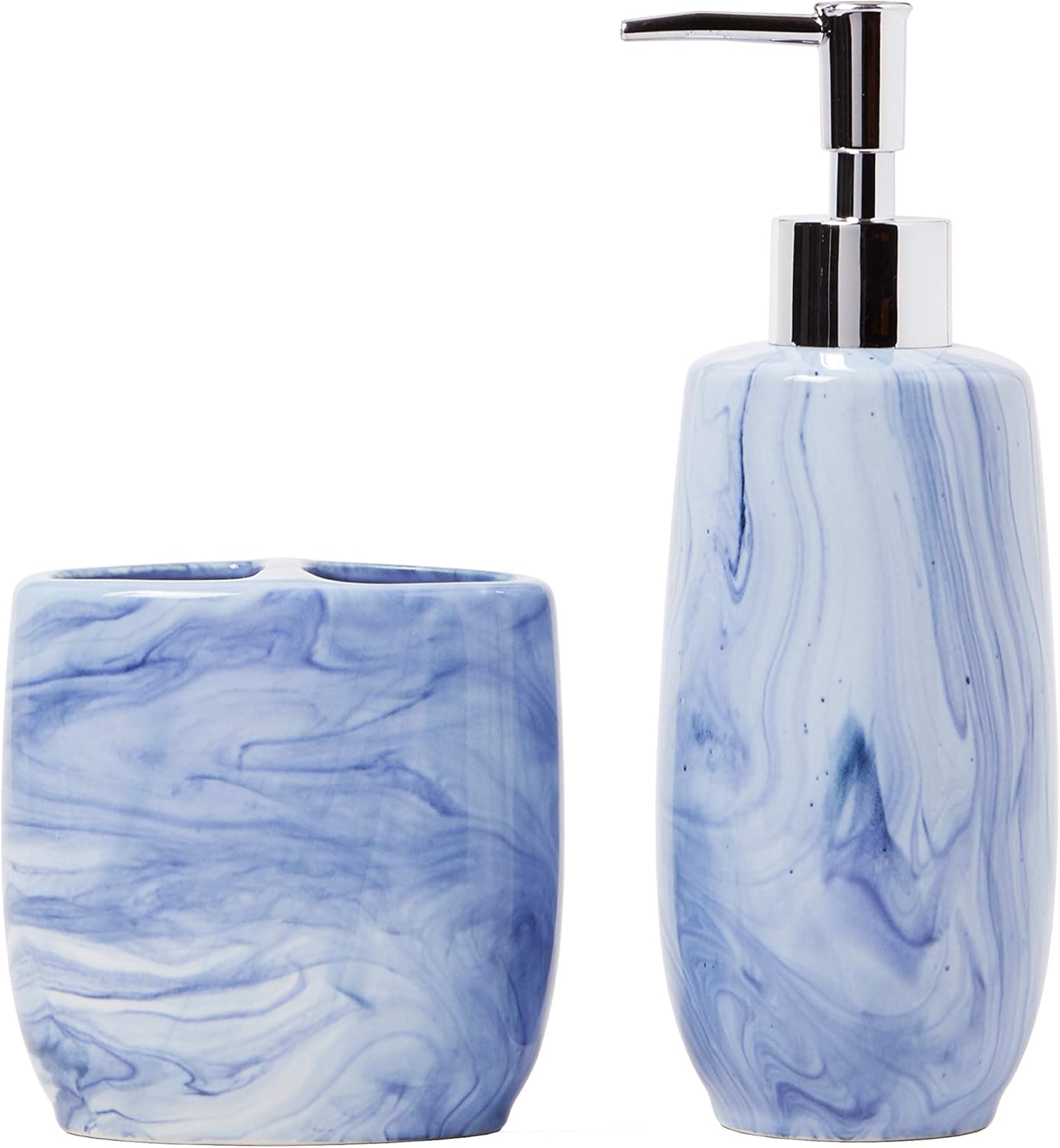 SKL Home by Saturday Knight Ltd. Tuscan Soap Dispenser, Blue: Home & Kitchen