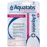 Aquatabs 49mg Water Purification Tablets, 30 Pack, EPA &amp; NSF Certified | Portable purifier for camping, hiking, boating, international travel, survival kits. Fast-acting, lightweight