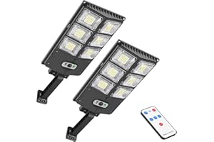GORLDE 150W Solar Lights Outdoor Waterproof, 8000LM LED Solar Flood Lights Outdoor Motion Sensor with Remote, 3 Modes Solar Lights for Outside Yard, Garden, Path & Parking Lot-2PACK