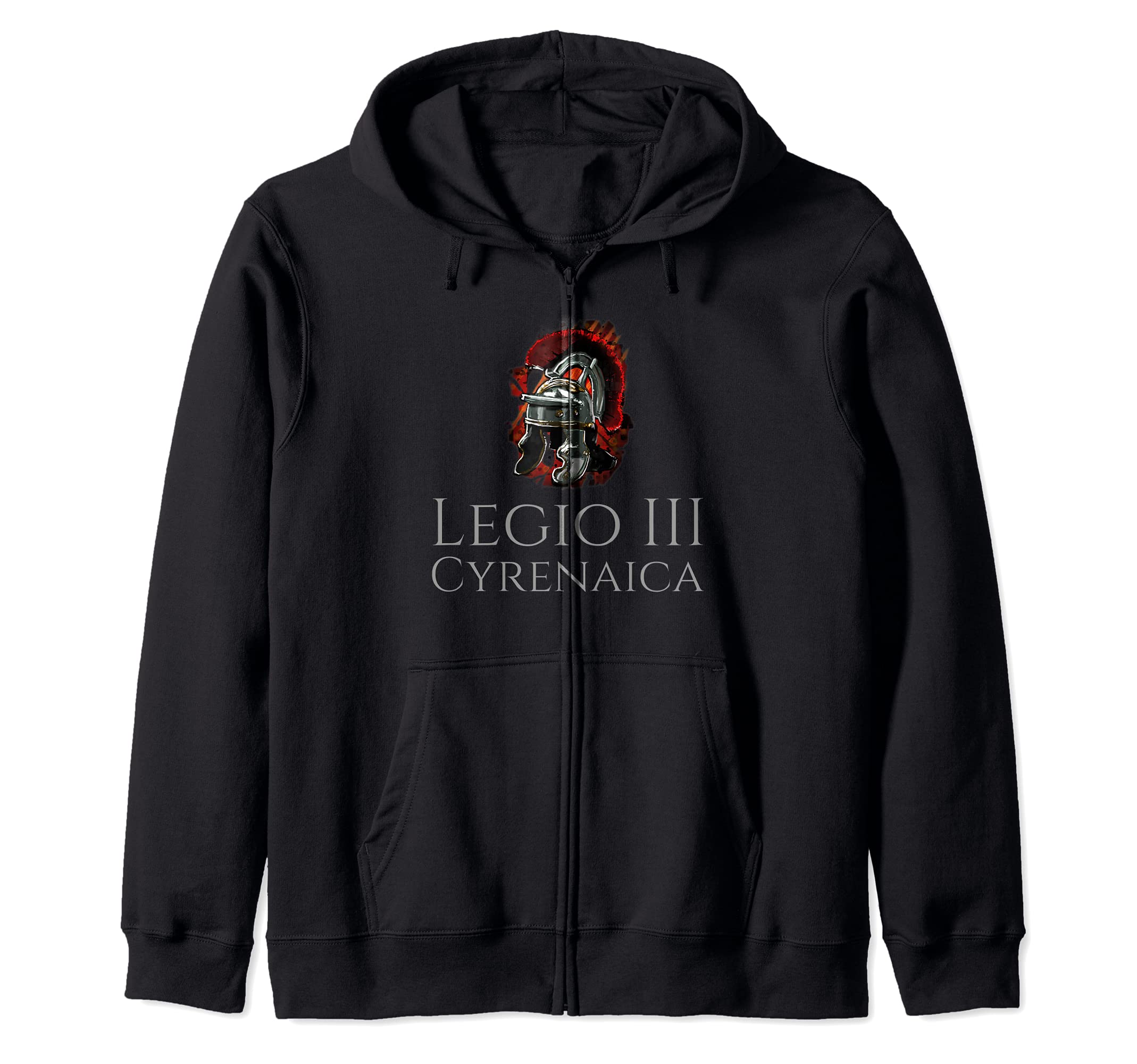 Legio III Cyrenaica - Ancient Roman Legionary Helmet Zip Hoodie