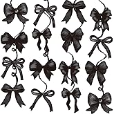 Black Bow Hanging Swirls Black Bows Banner Garland for Shes Tying The Knot Bridal Shower Decor Coquette Theme Birthday Party Decorations