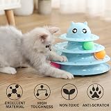 Suhaco 21 Pack Cat Toys Indoor Interactive Kitten Track Ball Toy Set Blue view 3