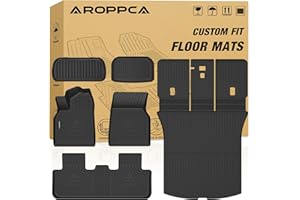 All Weather Car Floor Mats Cargo Liner with Backrest Mat & Front Rear Cargo Mat for 2025 2026 Tesla New Model Y Juniper,TPE R
